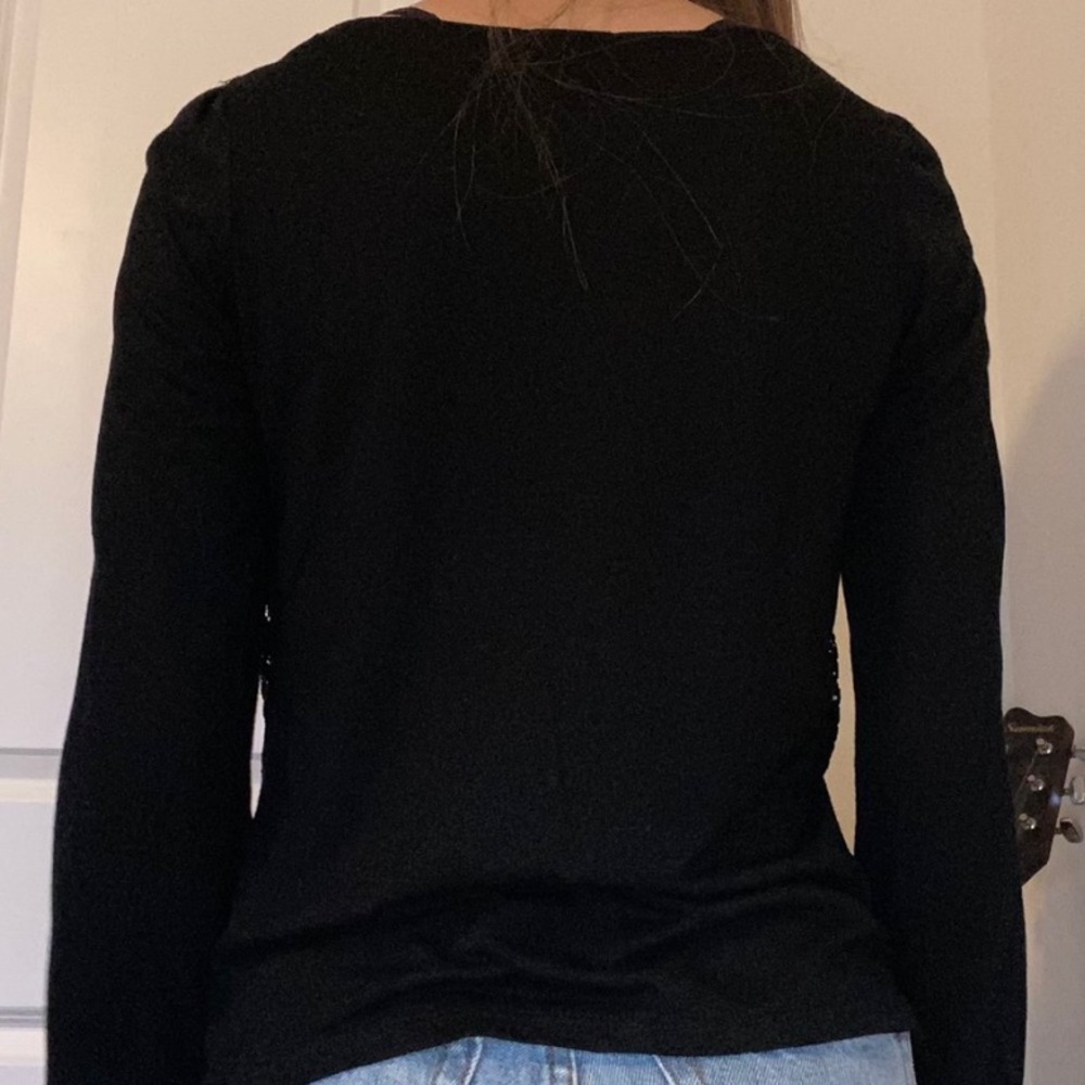 black lace top